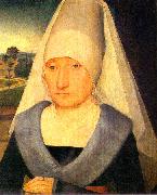 Hans Memling Portrait of an Old Woman oil